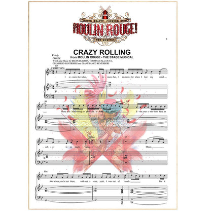 Moulin Rouge Come What May lyric print UK — Baz Luhrmann musical film wall art 260gsm archival matte Camden Market