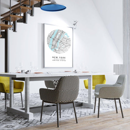New York City Street Map Print - 98typesAmerica Maps
