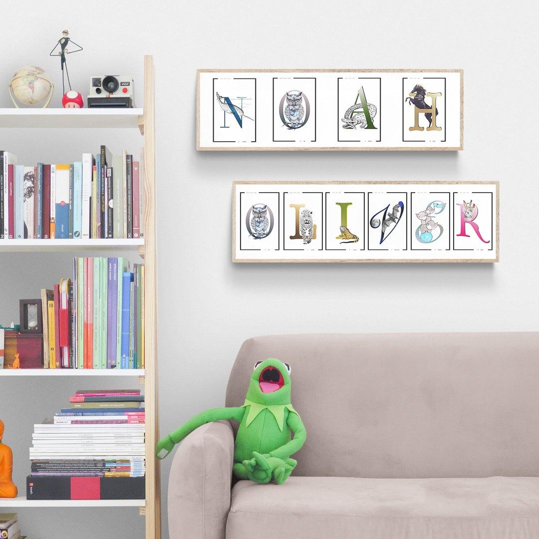 Dragonfly Letter D Print - 98typesAnimals Alphabet