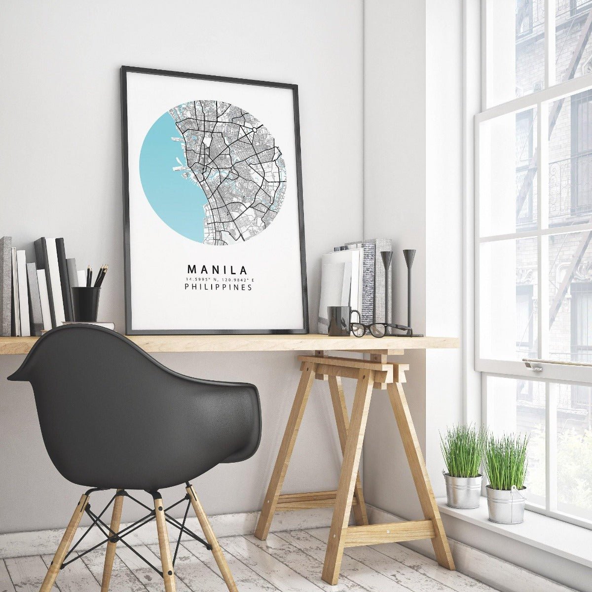 Manila City Street Map Print - 98typesAsia Maps