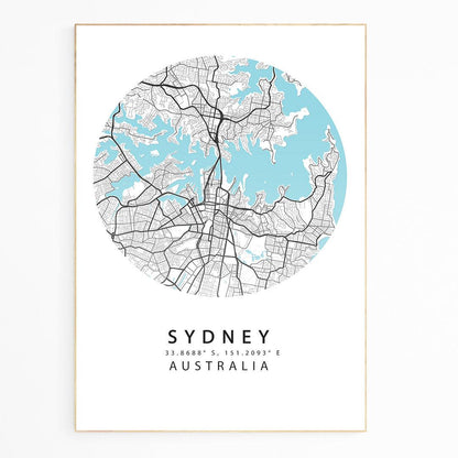 Sydney Street Map Poster - 98typesAustralia Maps
