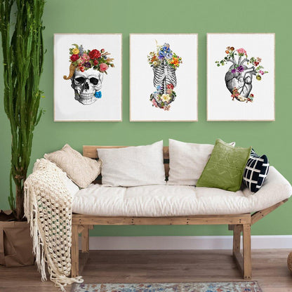 Human Anatomy Flower Botanical Poster - 98typesBotanical Art Prints
