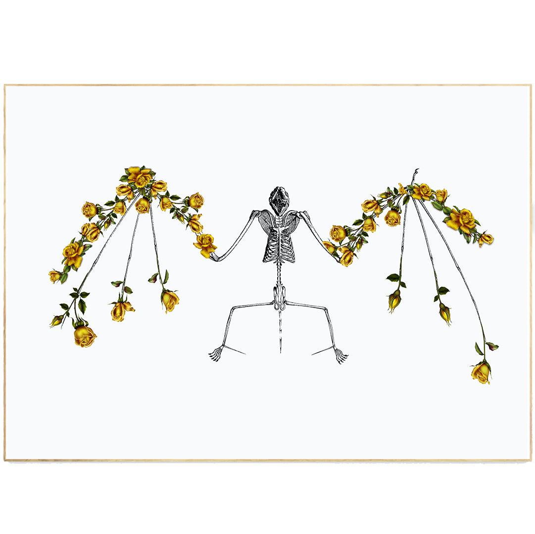 Vampire Anatomical Flowers Print - 98typesBotanical Art Prints