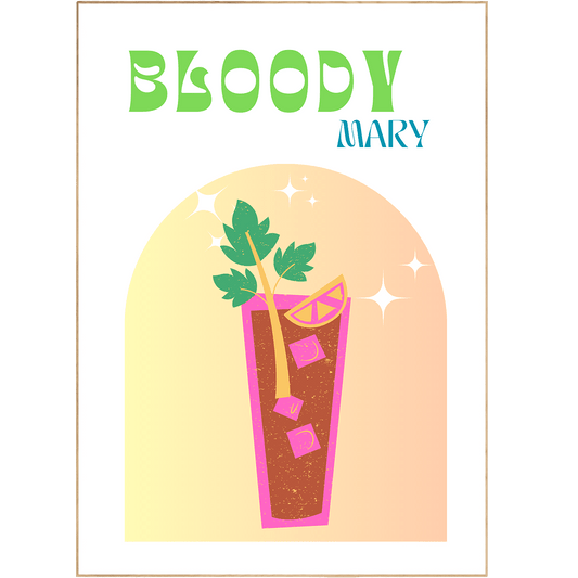 BLOODY MERY COCKTAIL PRINT - 98typesCocktails