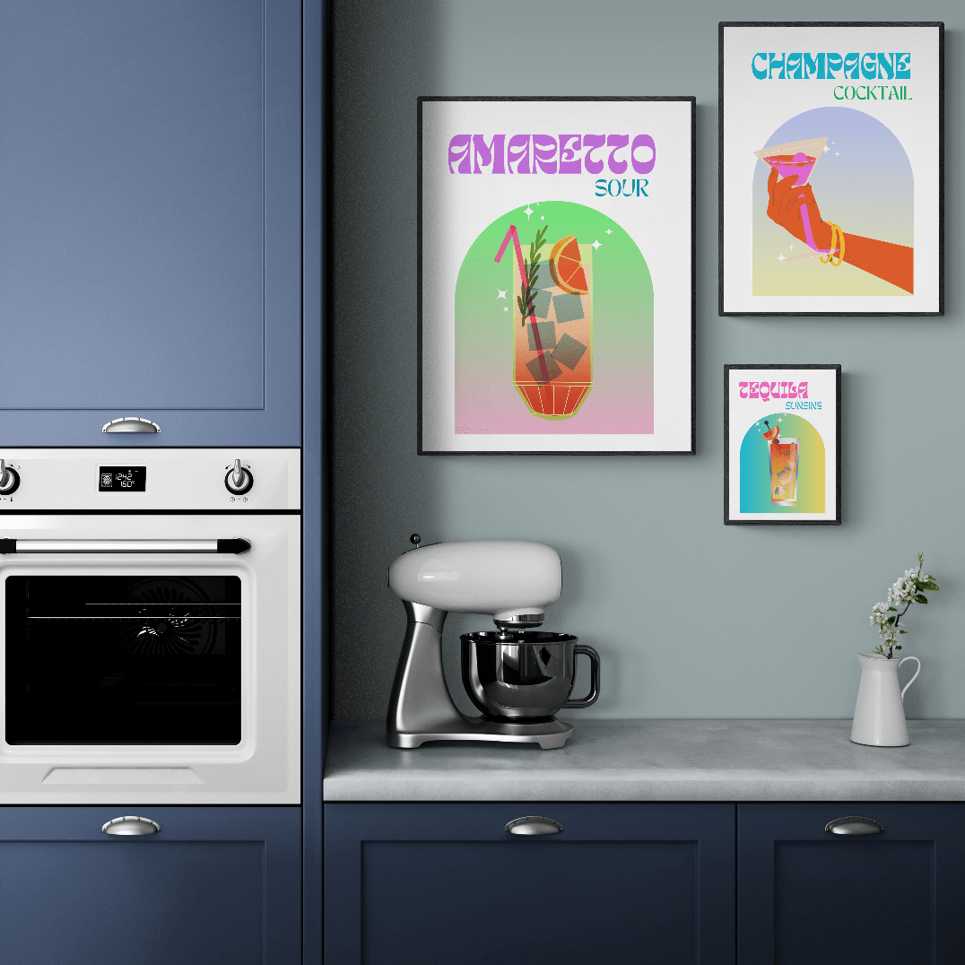 CHAMPAGNE COCKTAIL PRINT - 98typesCocktails