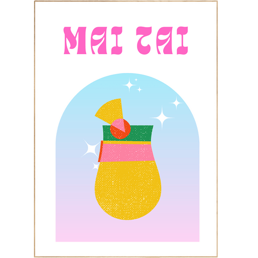 MAI TAI COCKTAIL PRINT - 98typesCocktails