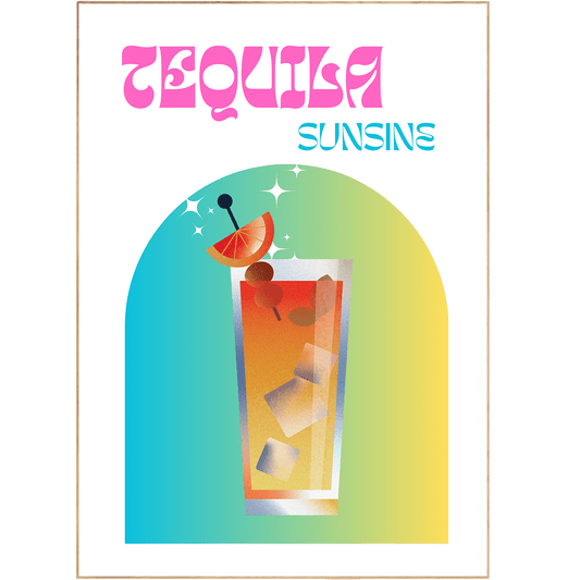 TEQUILA SUNSINE PRINT - 98typesCocktails
