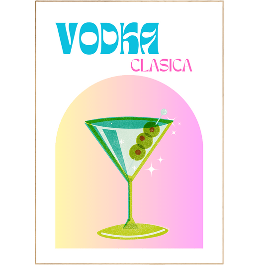 VODKA COCKTAIL PRINT - 98typesCocktails