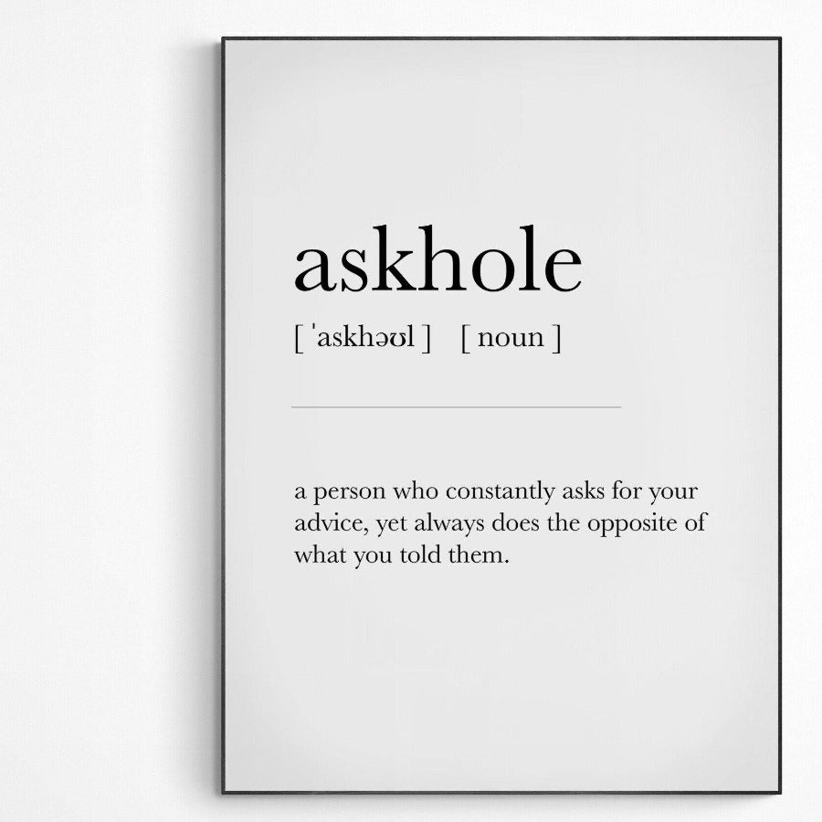 Askholde Definition Print - 98typesDefinitions
