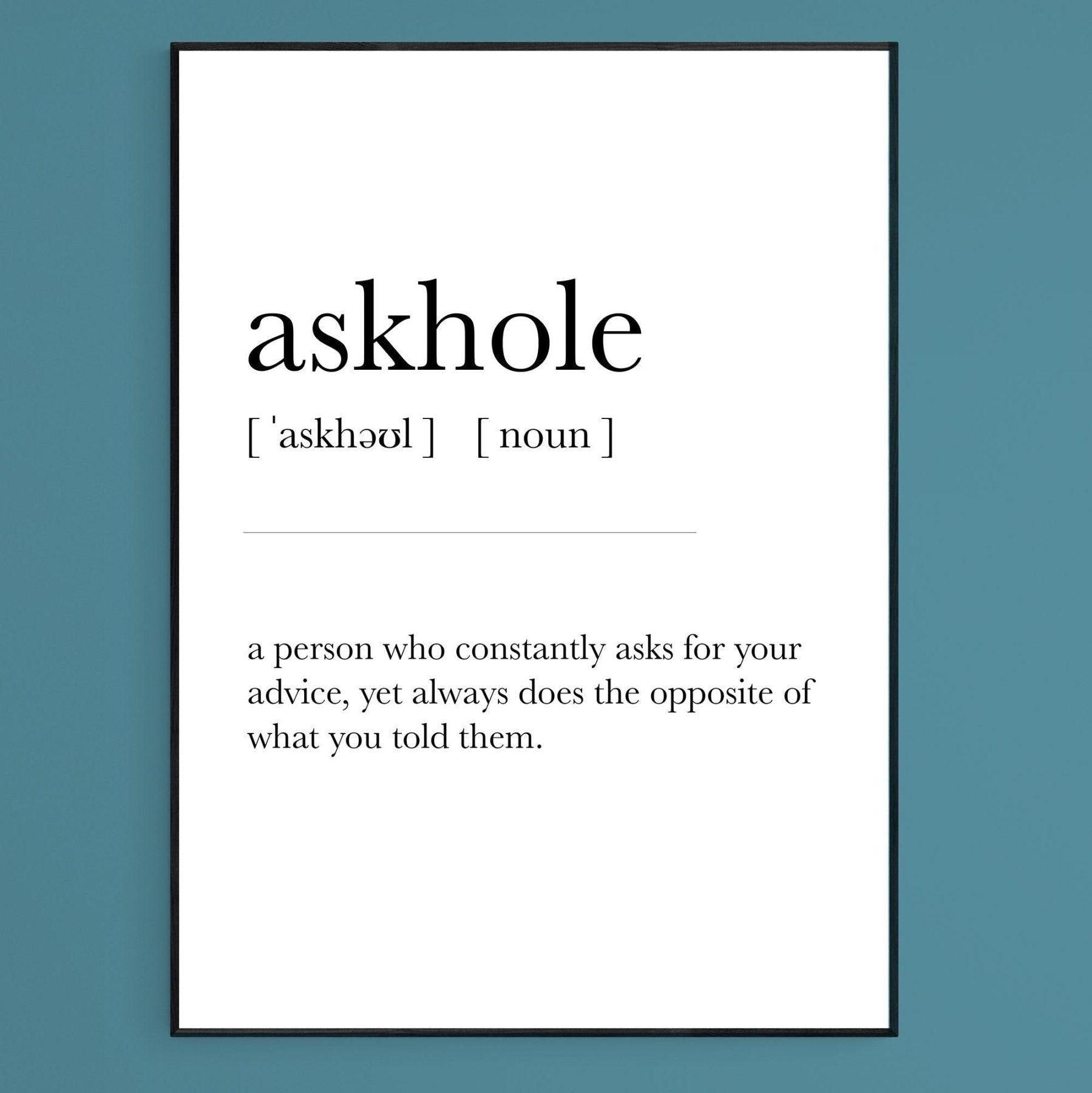 Askholde Definition Print - 98typesDefinitions