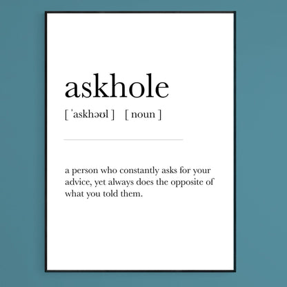 Askholde Definition Print - 98typesDefinitions