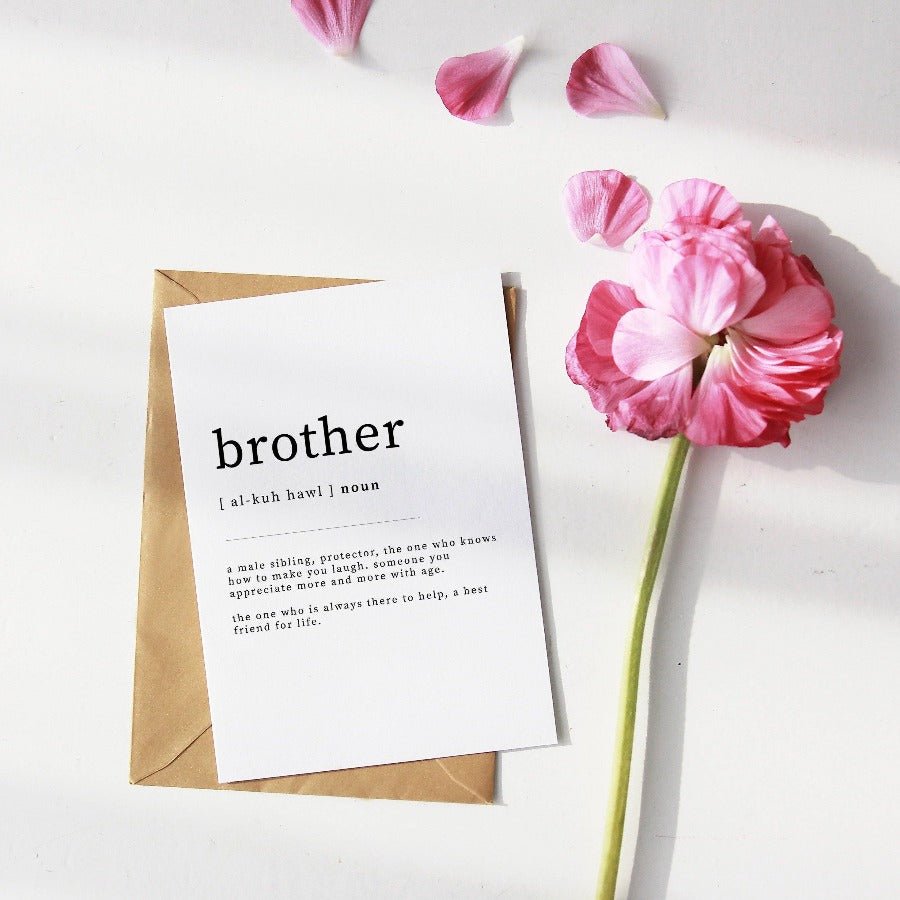 Brother Definition Print - 98typesDefinitions