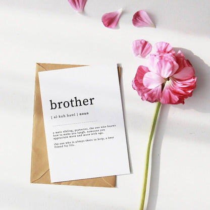 Brother Definition Print - 98typesDefinitions
