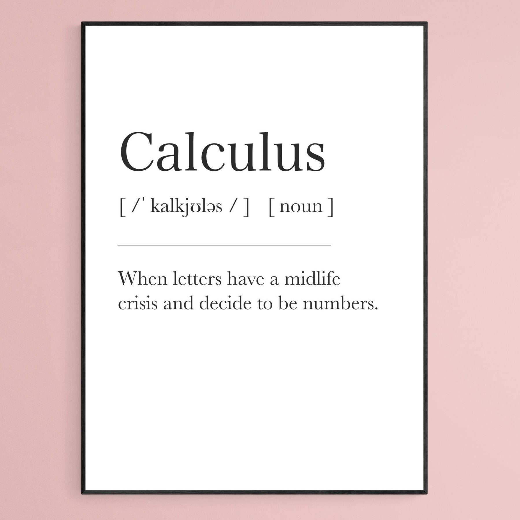 Calculus Definition Print - 98typesDefinitions