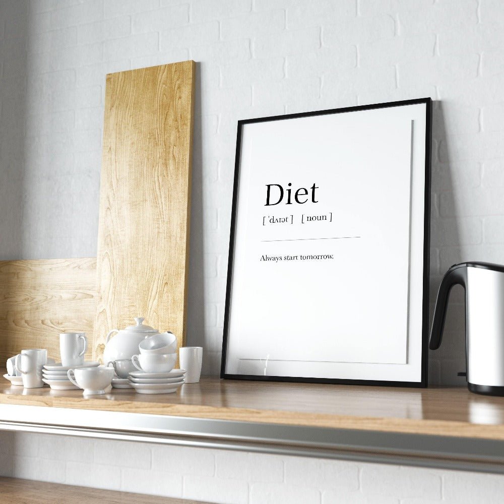 Diet Definition Print - 98typesDefinitions