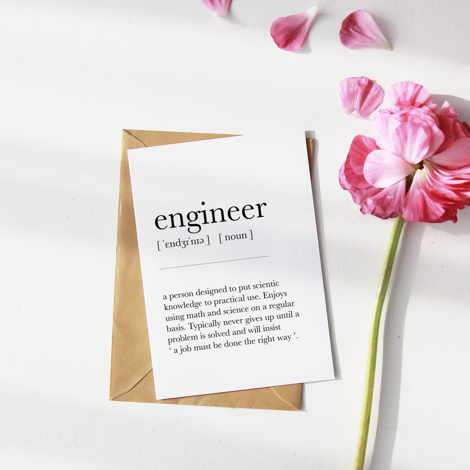 Engineer Definition Poster - 98typesDefinitions