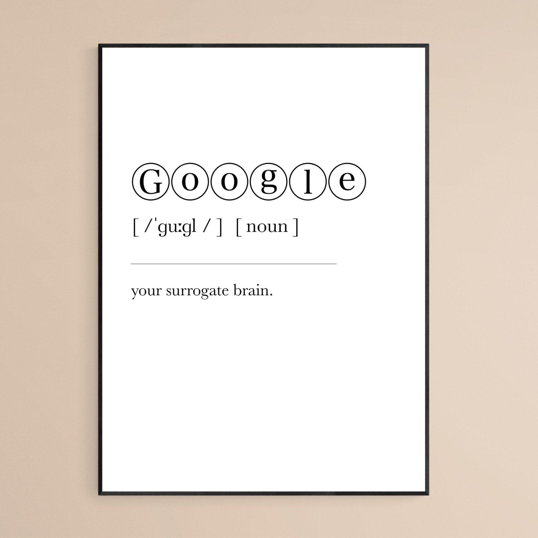 Google Definition Print - 98typesDefinitions