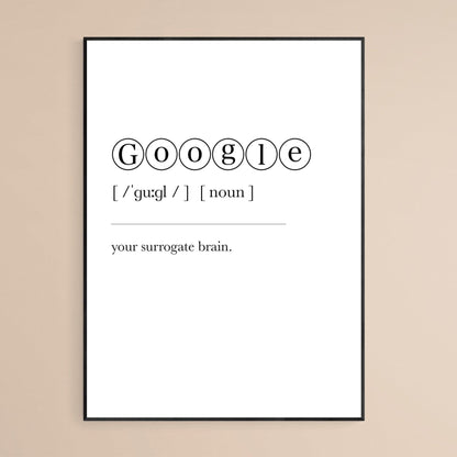 Google Definition Print - 98typesDefinitions