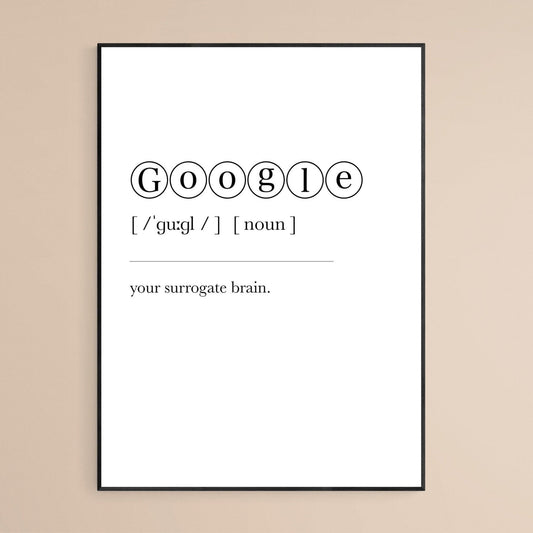 Google Definition Print - 98typesDefinitions