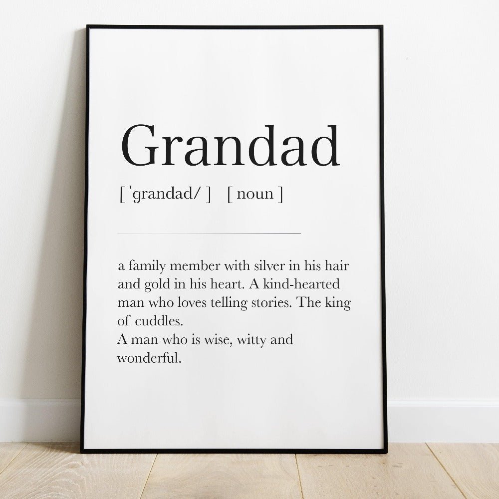 Grandad Definition Print - 98typesDefinitions