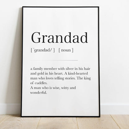 Grandad Definition Print - 98typesDefinitions