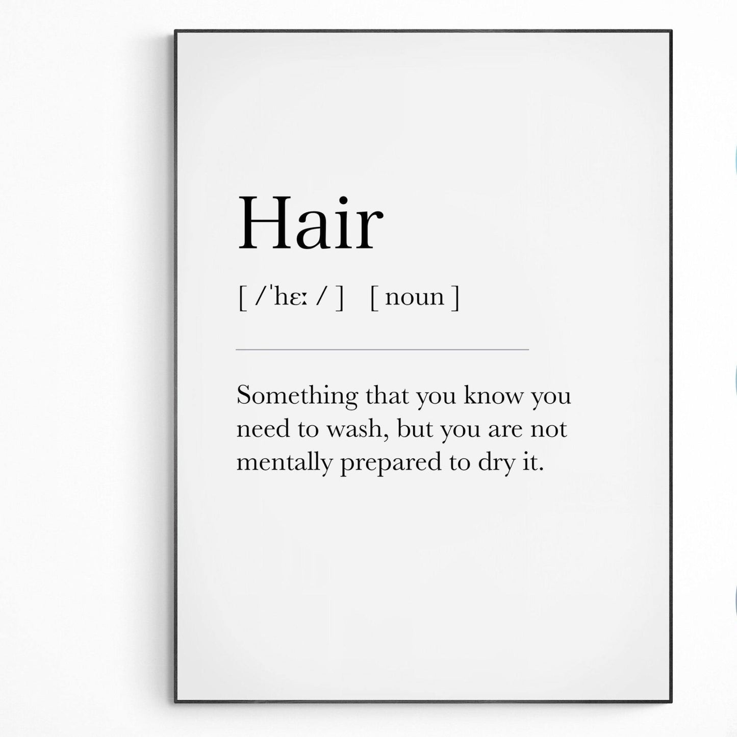 Hair Definition Print - 98typesDefinitions
