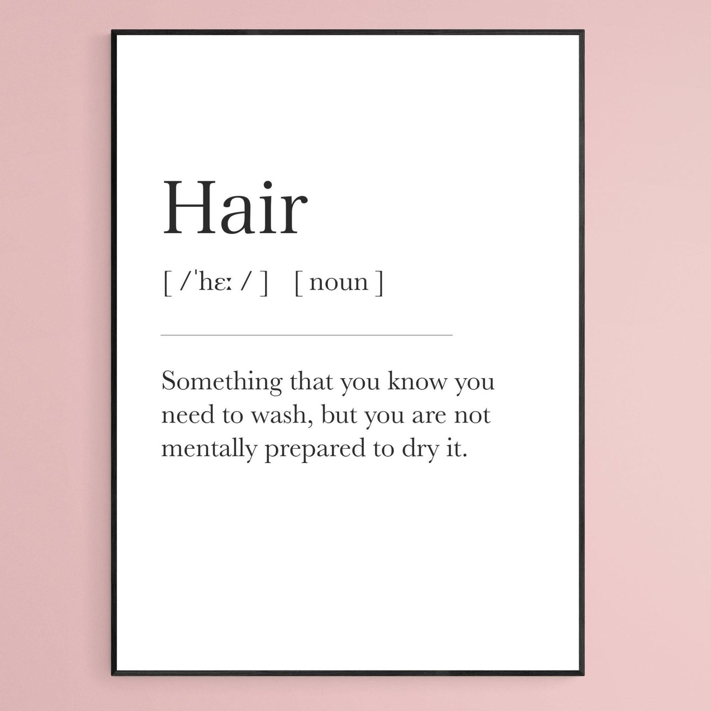 Hair Definition Print - 98typesDefinitions