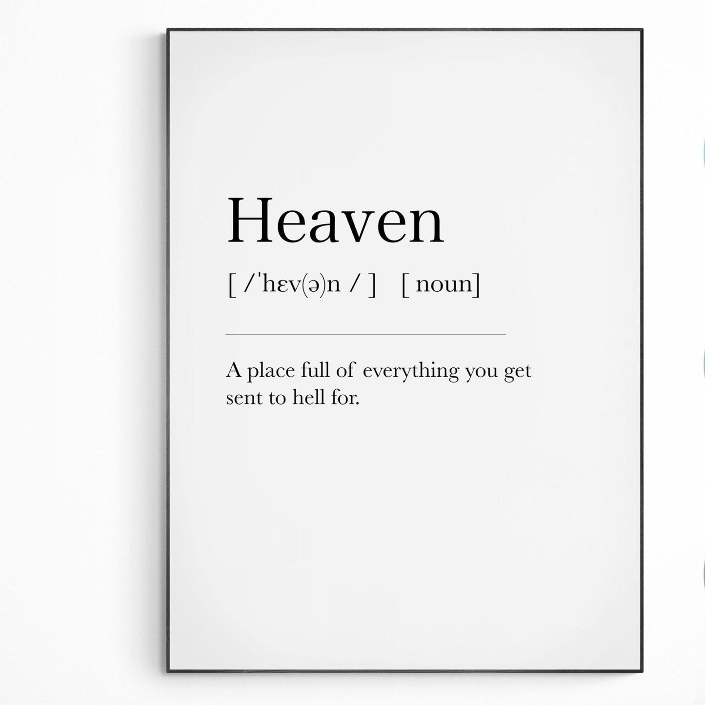 Heaven Definition Print - 98typesDefinitions