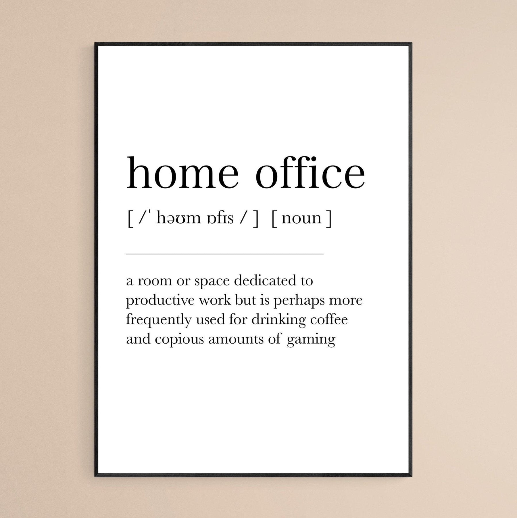 Home Office Definition Print - 98typesDefinitions