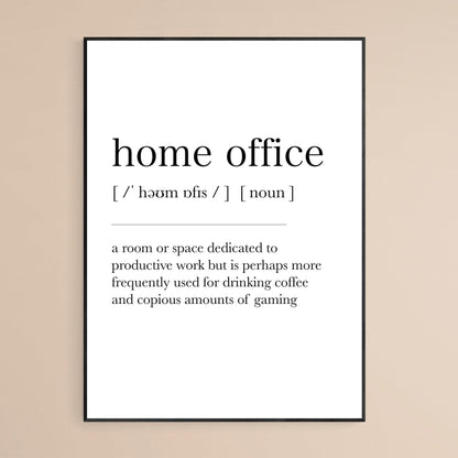 Home Office Definition Print - 98typesDefinitions