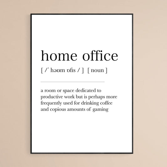 Home Office Definition Print - 98typesDefinitions