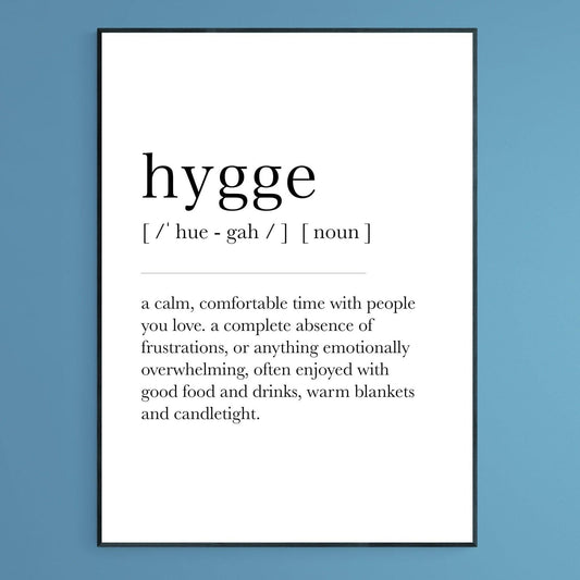 Hygge Definition Print - 98typesDefinitions