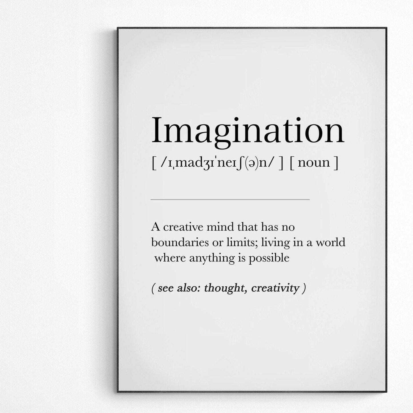 Imagination Definition Print - 98typesDefinitions