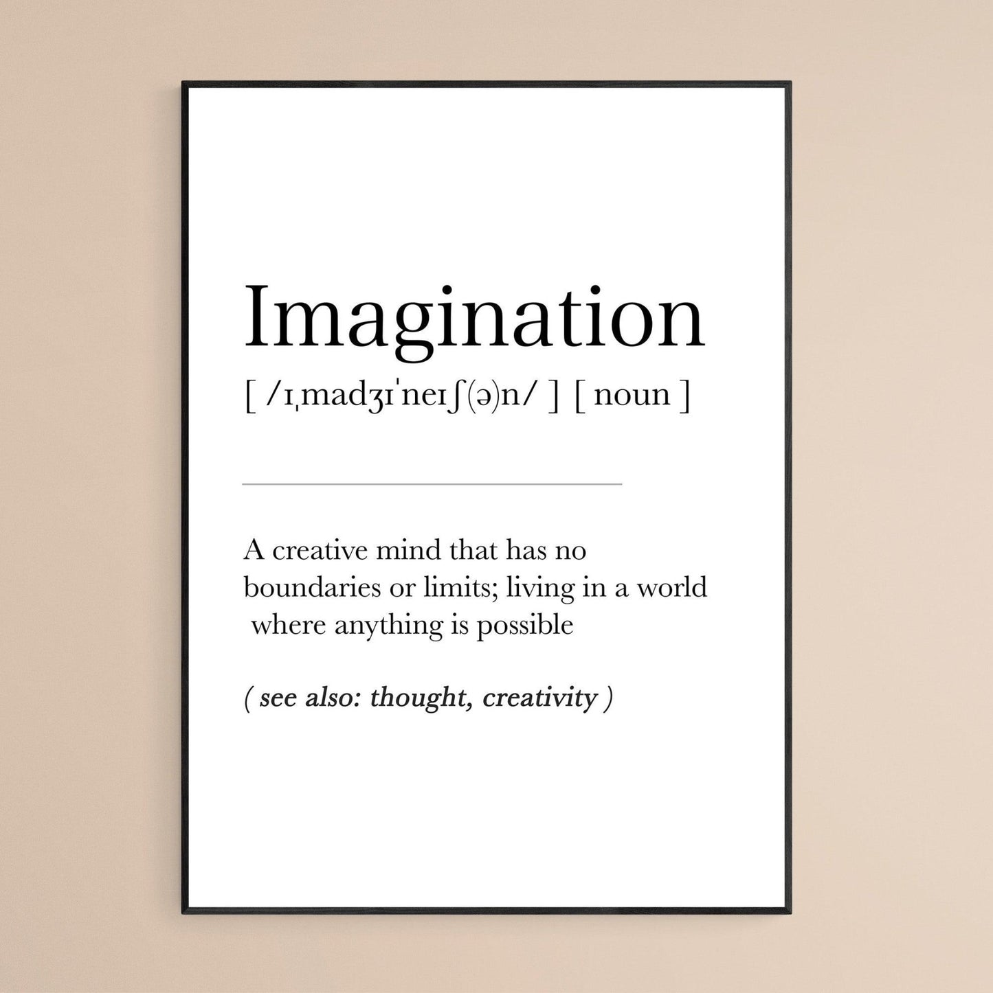 Imagination Definition Print - 98typesDefinitions