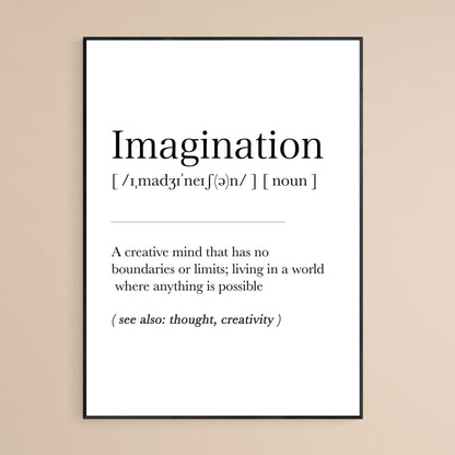 Imagination Definition Print - 98typesDefinitions