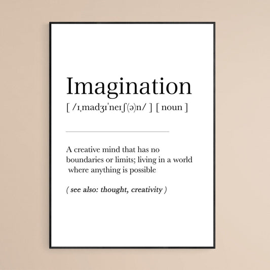 Imagination Definition Print - 98typesDefinitions