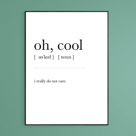 OH COOL Definition Print - 98typesDefinitions