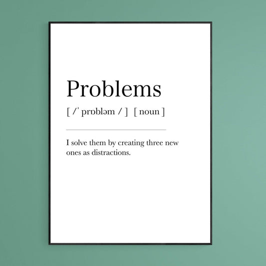 Problems Definition Print - 98typesDefinitions