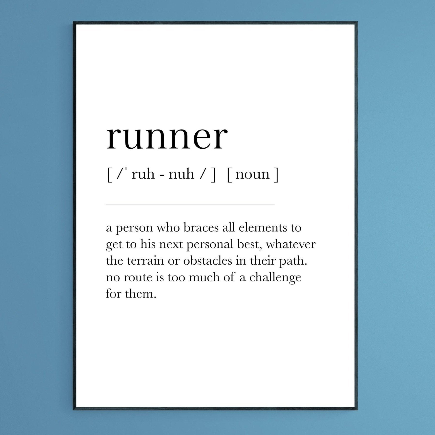 Runner Definition Print - 98typesDefinitions