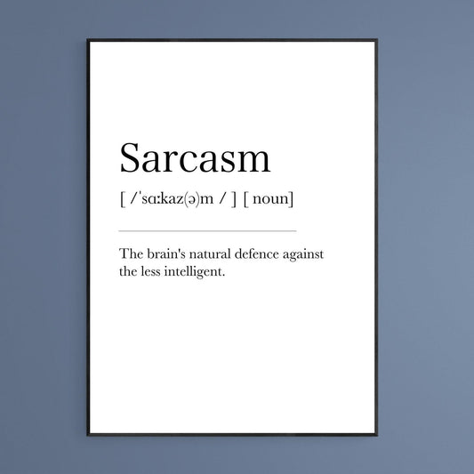 Sarcasm Definition Print - 98typesDefinitions