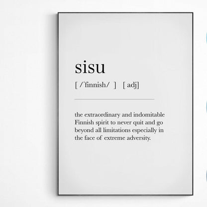 Sisu Definition Print - 98typesDefinitions