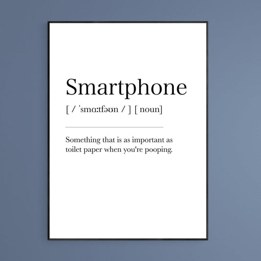 Smartphone Definition Print - 98typesDefinitions