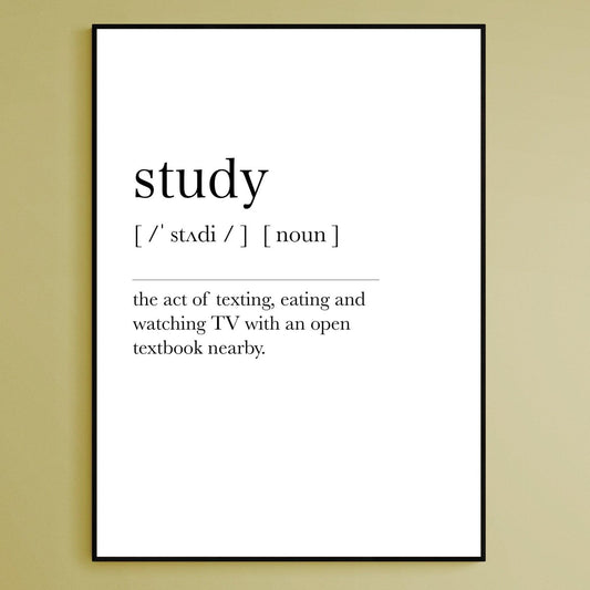 Study Definition Print - 98typesDefinitions