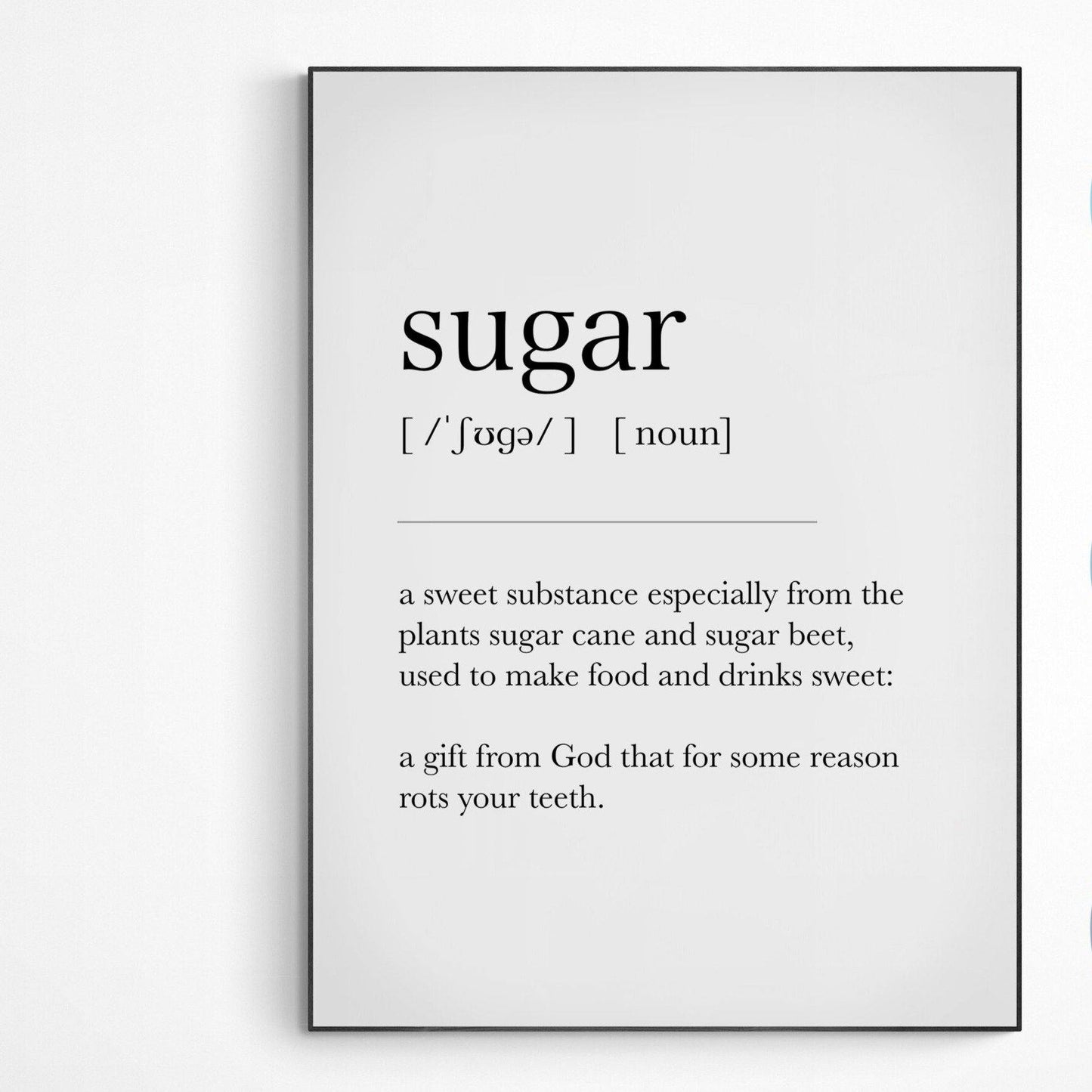 Sugar Definition Print - 98typesDefinitions