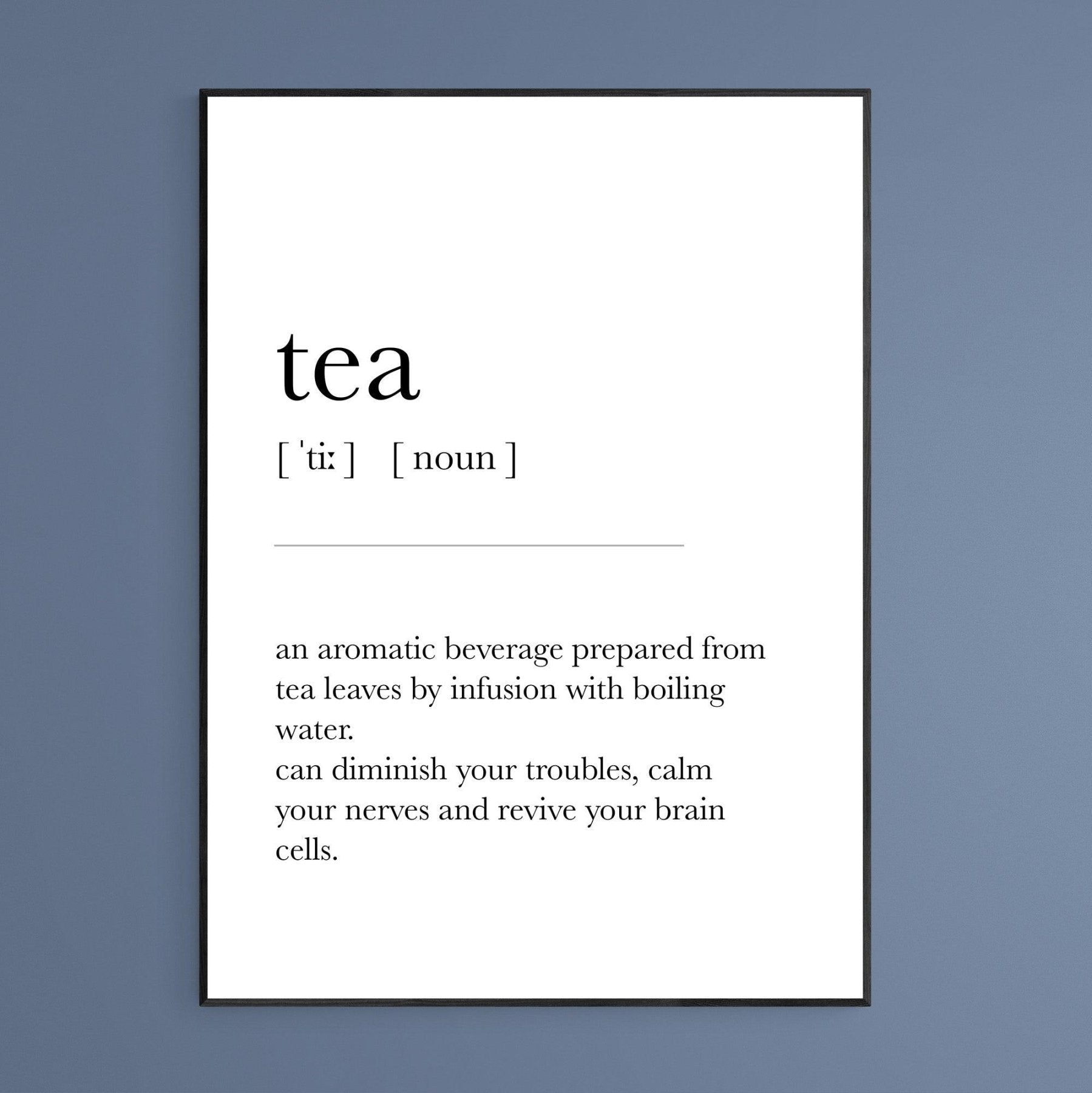 TEA Definition Print - 98typesDefinitions