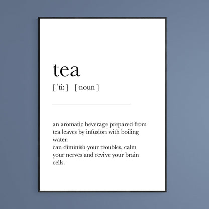 TEA Definition Print - 98typesDefinitions