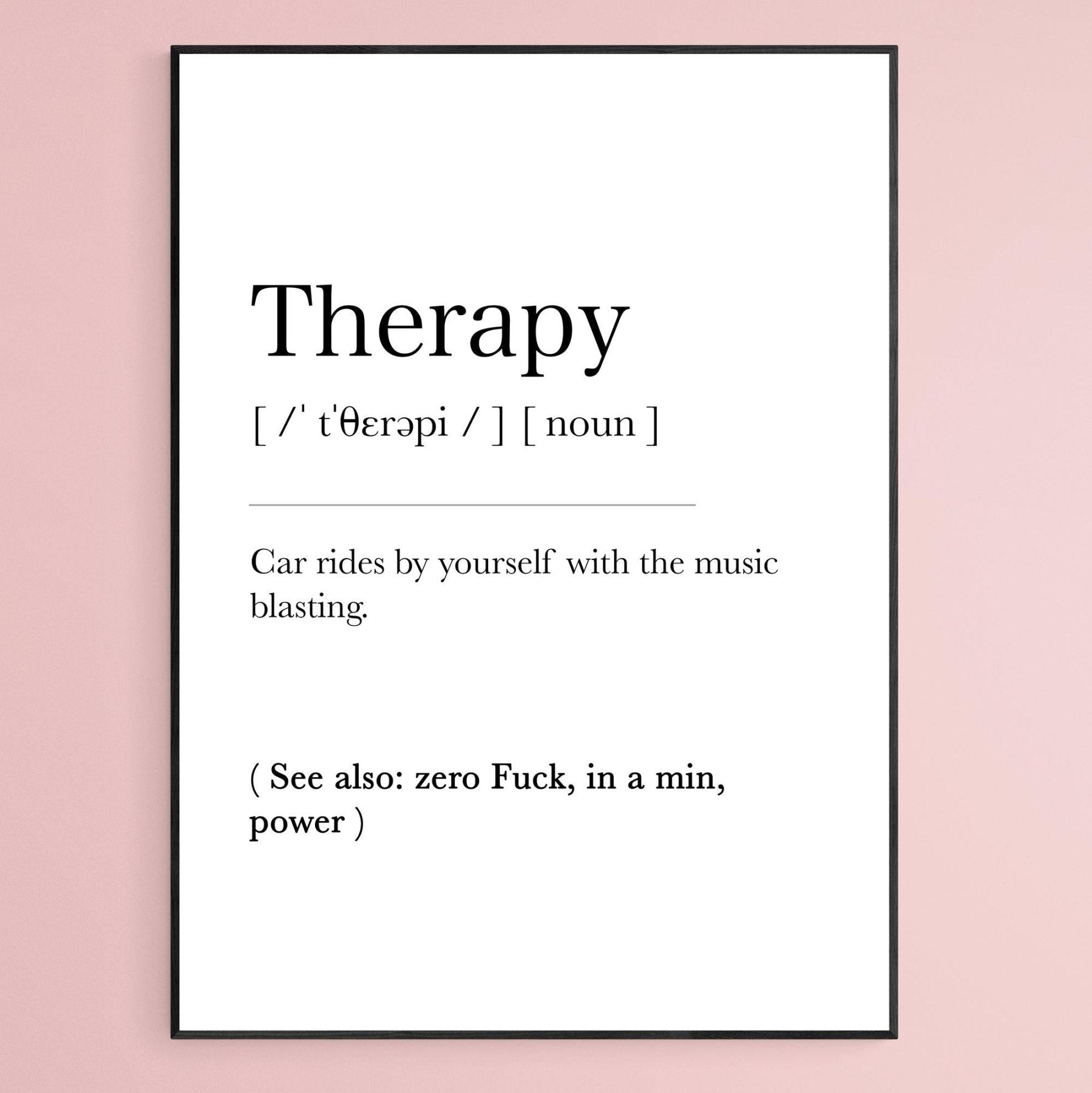 Therapy Definition Print - 98typesDefinitions