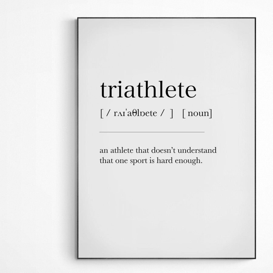 Triathlete Definition Print - 98typesDefinitions