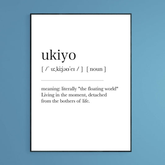 Ukiyo Definition Print - 98typesDefinitions