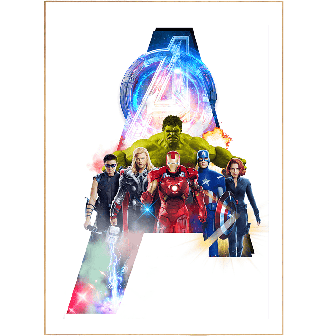 Avengers Movie Poster - 98typesDisney Alphabet